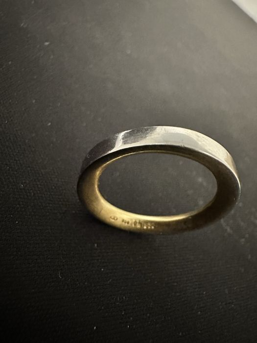 Inel aur 18k + platina 6 grame marime 53