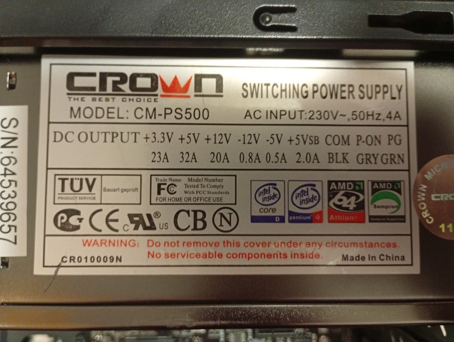 Блок питания CROWN