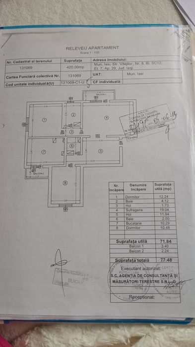 Apartament 3 camere Dacia