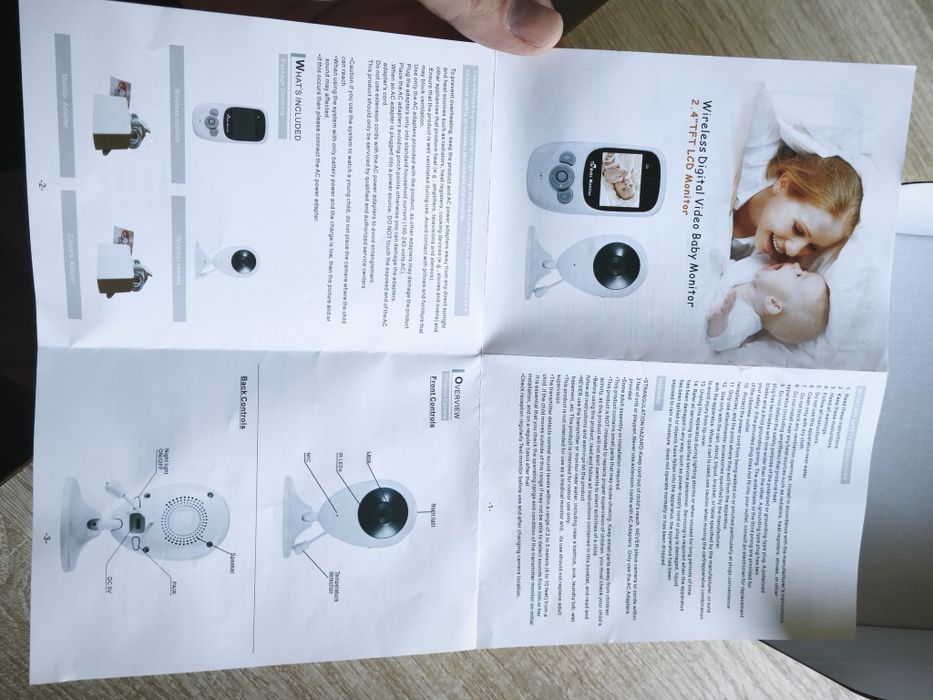 Видеоняня Baby Monitor 2.4” LCD | Ночная съёмка | Без интернета