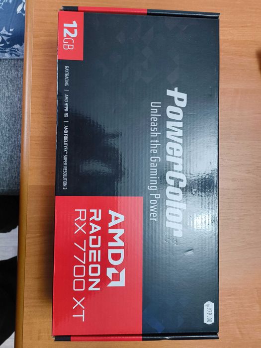 Продавам видеокарта Powercolor AMD Radeon RX 7700 XT 12 GB в Гаранция