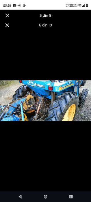 Tractor iseki cu freză