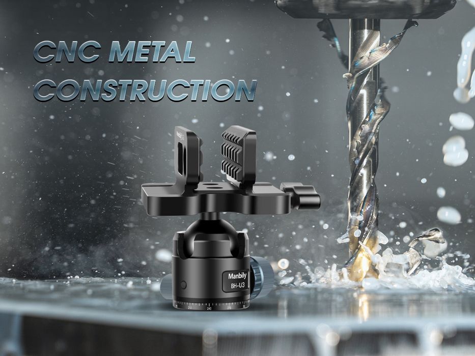 Глава за трипод Manbily с алуминиева пристягаща глава за стрелба/лов