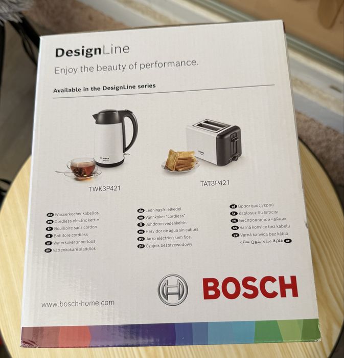 Продавам електрическа кана Bosch DesignLine TWK3P421