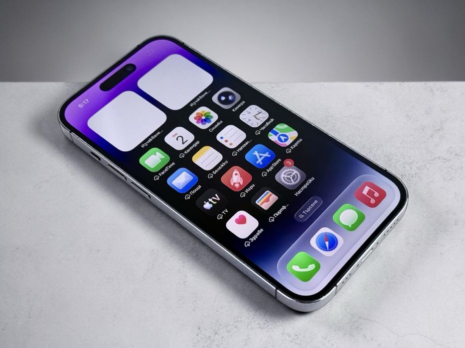 Apple iPhone 14 Pro 128GB USA Deep Purple 100% Батерия! Гаранция!