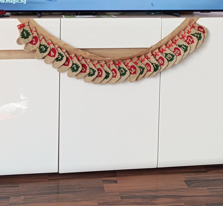 Коледна гирлянда - ботушчета