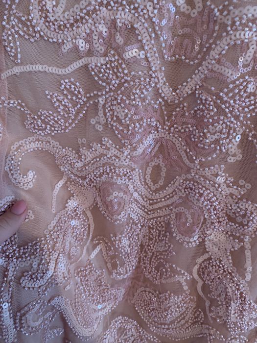 Rochie cusuta manual cu paiete