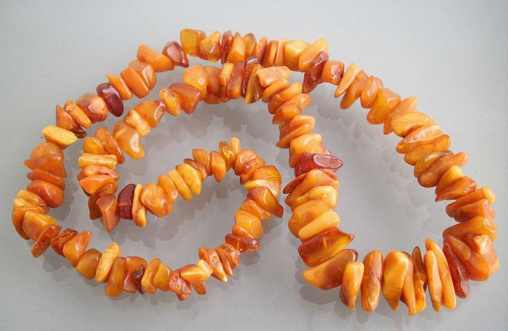 Колие естествен кехлибар гердан огърлица