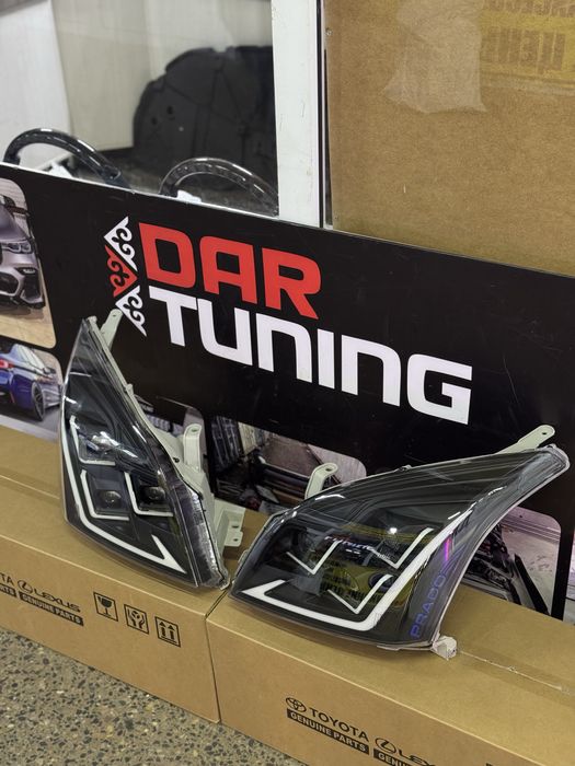 Prado 120 передние тюнинг Led фары