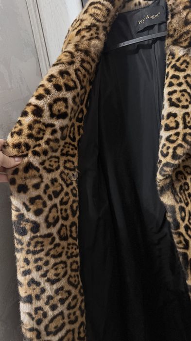 Шуба искусственная Леопард