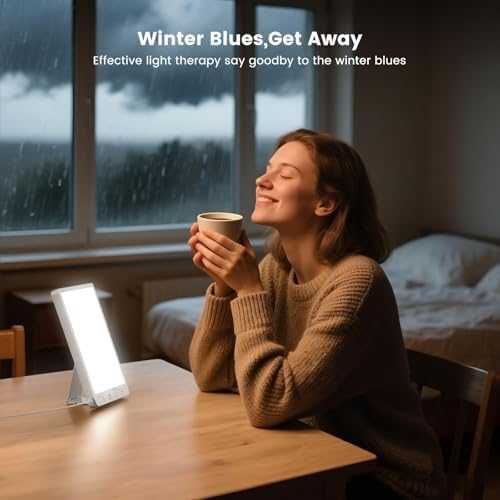 Нова тъжна SAD лампа 10 000 Lux светлинна терапия USB таймер памет