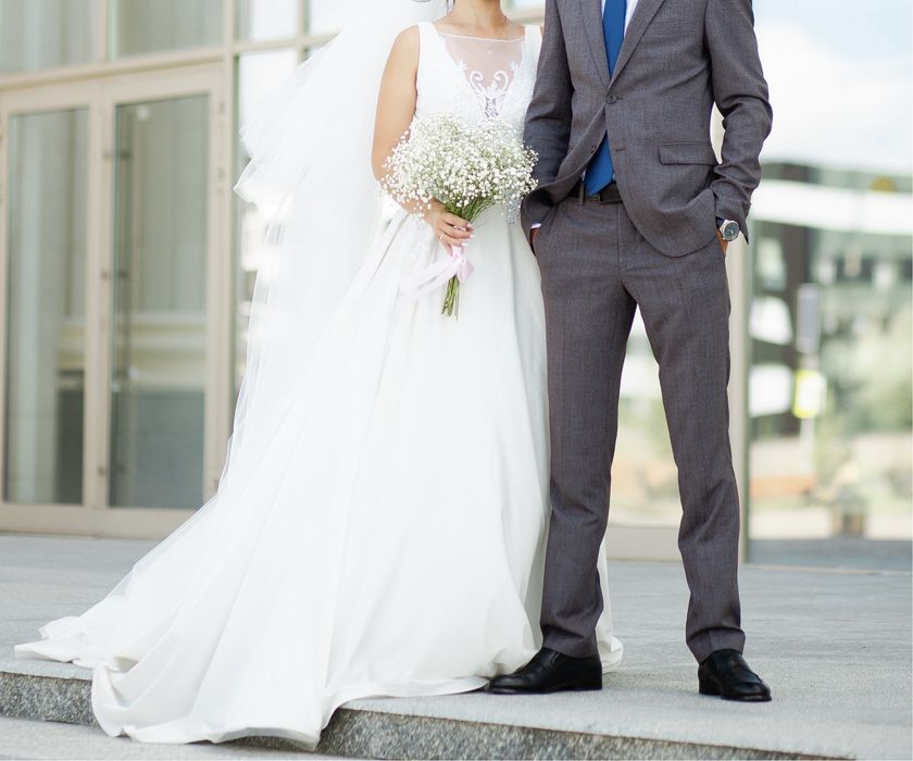 Шикарное свадебное платье