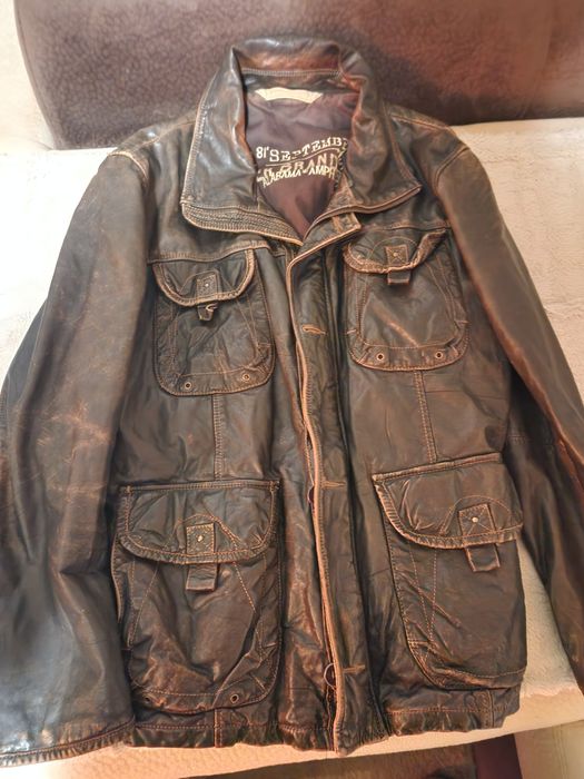 Оригинално кожено яке Traper wear номер 50.