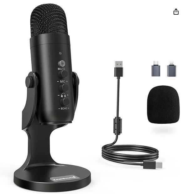 Microfon Streaming Studio Podcast cu anulare zgomot - nou!