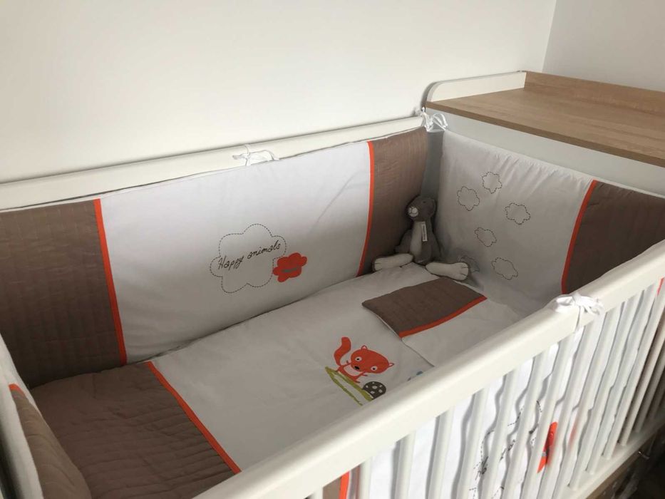 Детско легло със скрин - 2 в 1