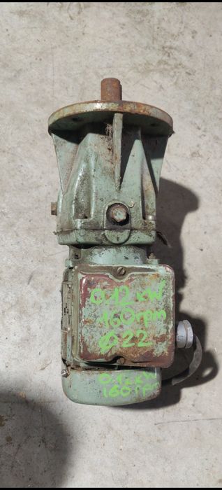 Motor electric trifazat cu reductor, 0.12kW, 160rpm, 380V