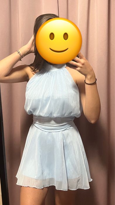 Бебешко синя рокля