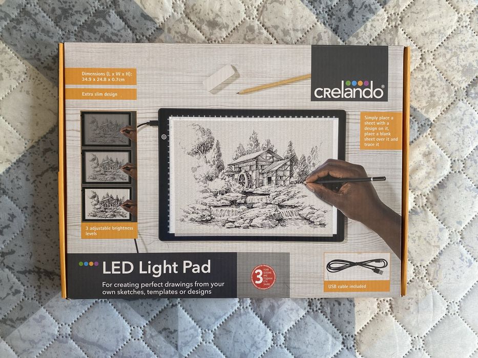 LED светеща графична подложка за рисуване и чертане  Lightpad