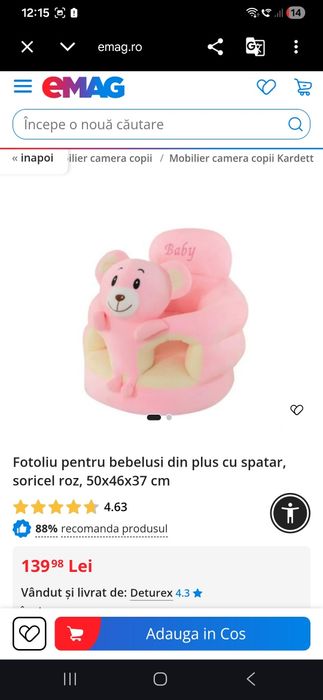 Fotoliu bebe/ scaunel
