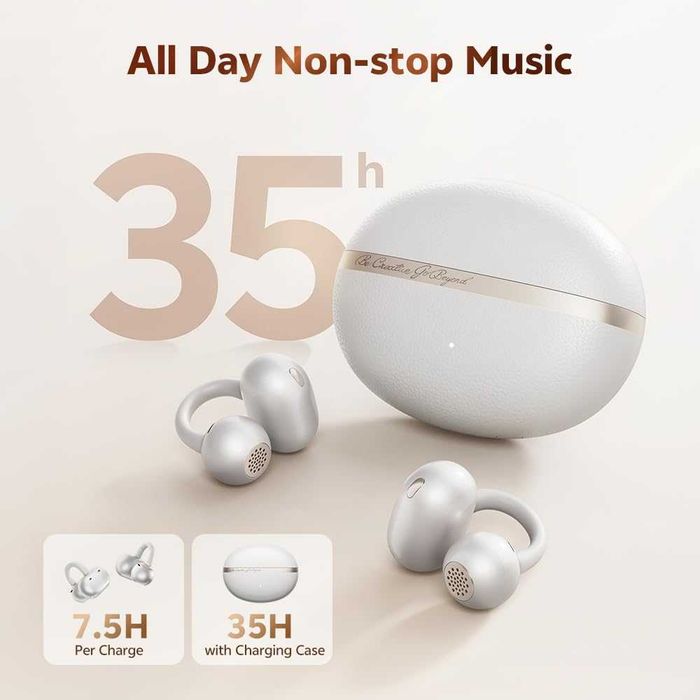 QCY C50 щипки за уши, безжични Bluetooth 6.0 слушалки