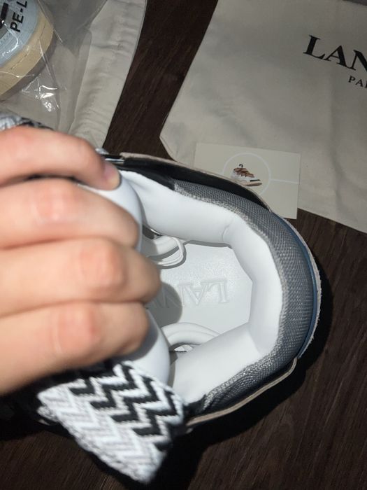 Lanvin Shadow Gray Curb Sneaker