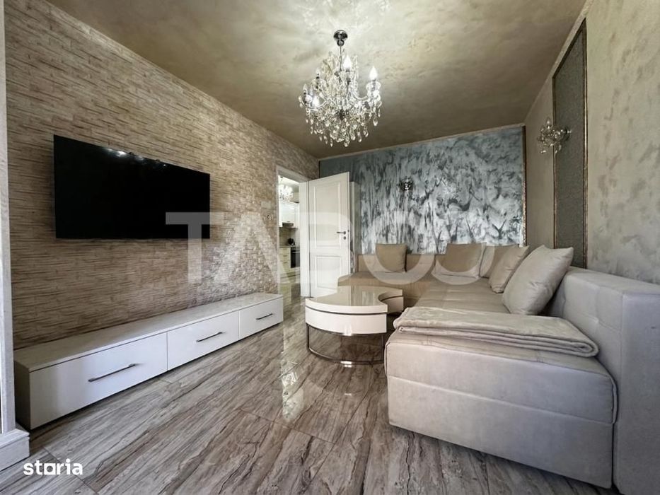 Apartament de vanzare 4 camere ultrafinisat etaj 1 Sibiu zona Strand