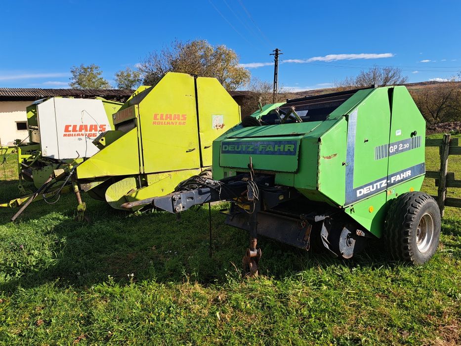 Krone , Claas rollant 46 , 66 , 250 , Deutz presa de balotat rotunda