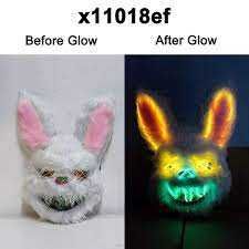 Светещи маски за парти (Хелоуин) Демон Заек