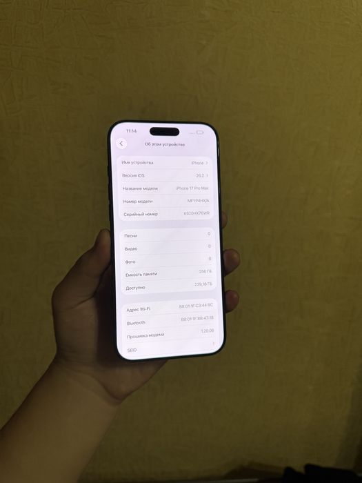 iPhone 17 Pro Max 256GB.100%.ЕАС! Идеальный.