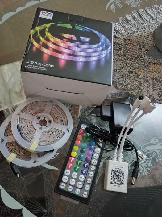 Banda Led RGB 2x10m Wireless, music Control Voice, Bluetooth, 5-24V