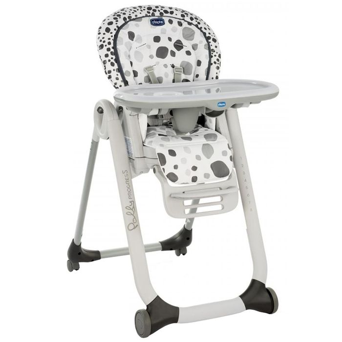 Scaun de masa Chicco Polly Progres 5 in 1, antracit, 0 luni+, 2 buc