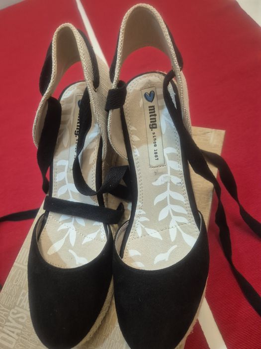Espadrile wedge cu prindere
