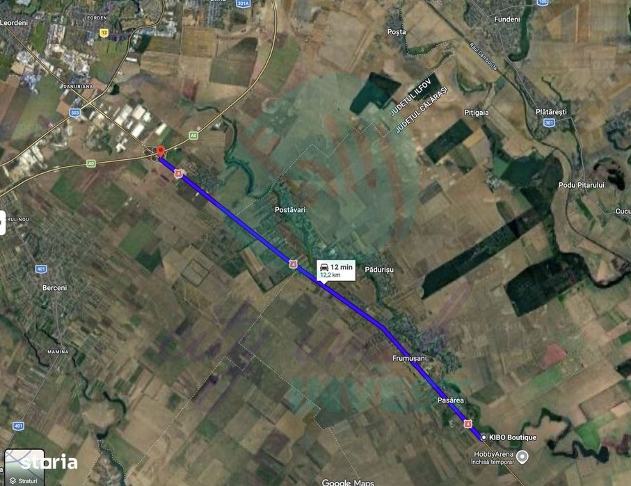 Teren intravilan 1.000 mp | Lângă Balta Pasărea | 20 de min de Bucureș