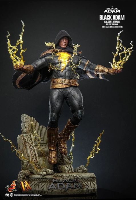 DC Hot Toys DX 31 - Black Adam Golden Armor Deluxe, 1/6 figure - new, sealed with brown box