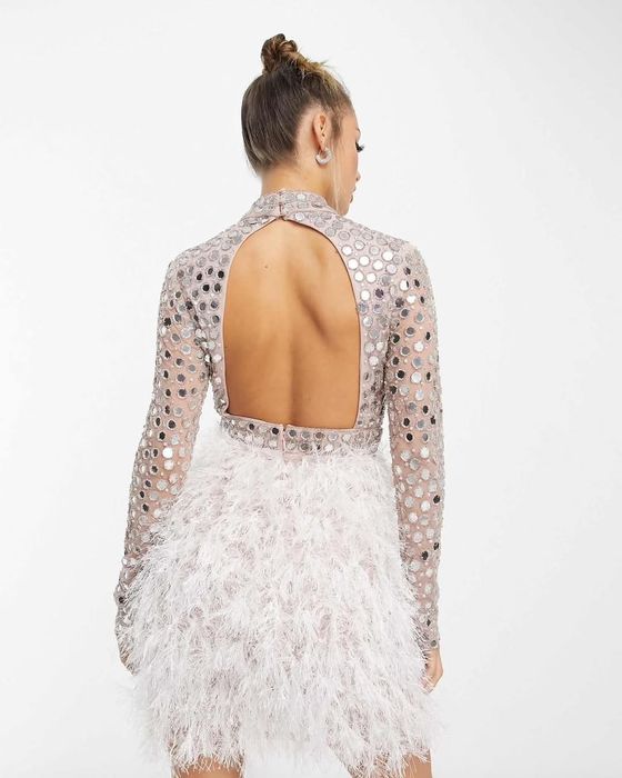 Rochie asos s-m bijuterie