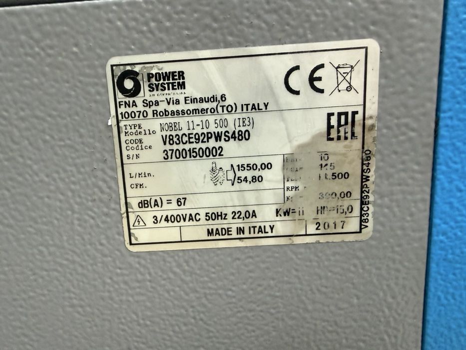 Винтов компресор PowerSystem 11kw