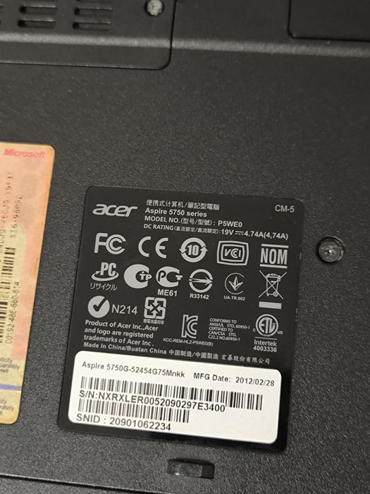 Продам ноутбук Acer