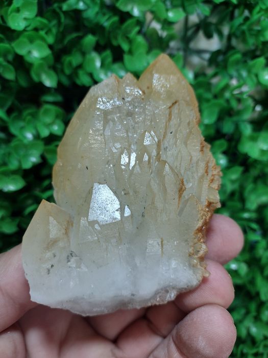 Минералите са   кварц галенид пирит и калцит от родопите