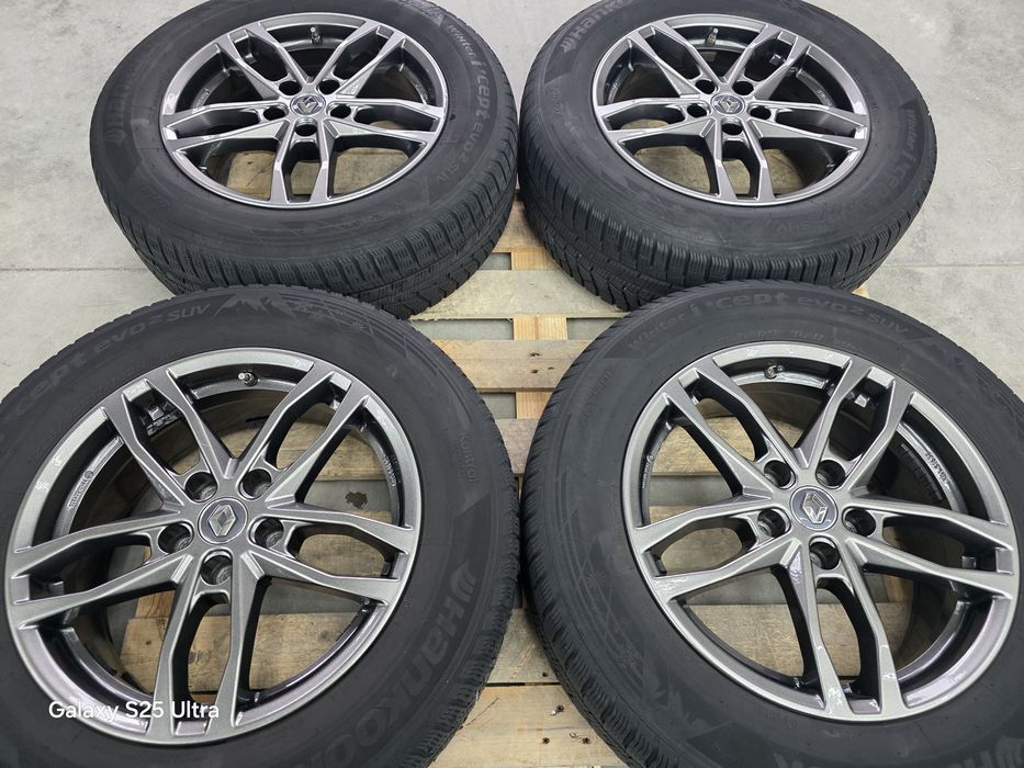 Лети джанти 17ки 5х114.3 Renault + зимни гуми 225/65/17 Hankook