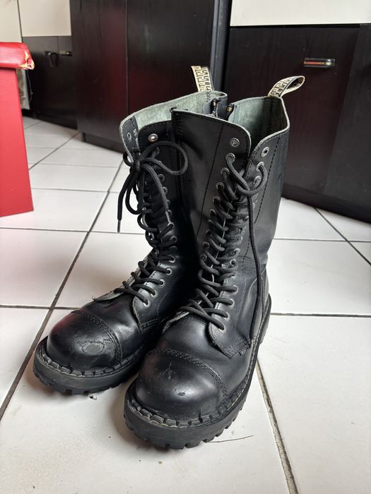 метъл кожени Обувки Steel