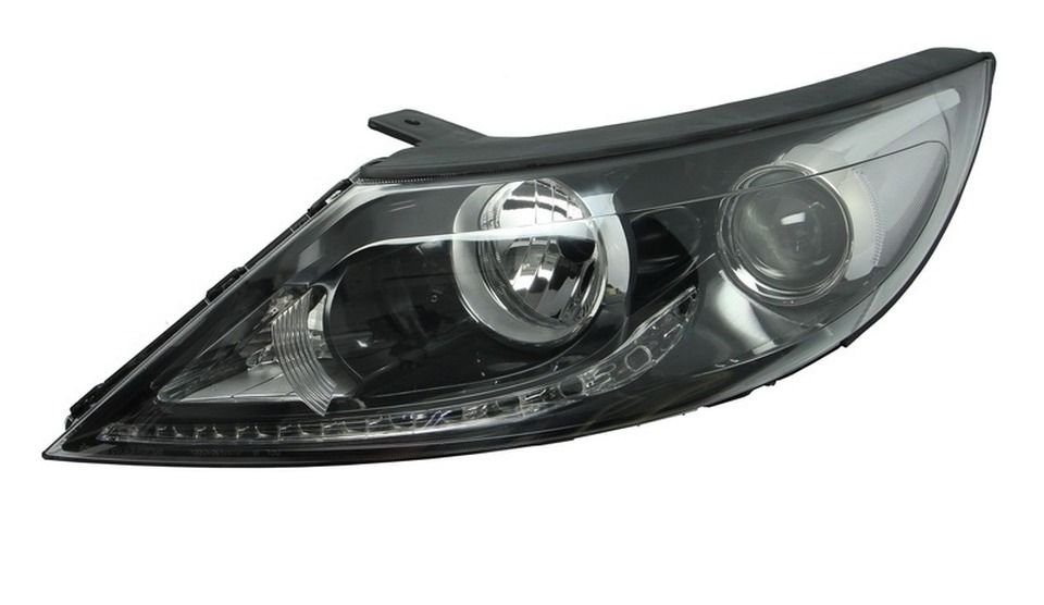 Far Kia Sportage (Sl), 06.2010-12.2015, partea stanga/dreapta, cu lumina timp de zi tip LED; tip bec H7+H7+LED; electric; fara motor