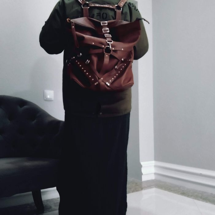 Кожаный рюкзак в тематическом стиле