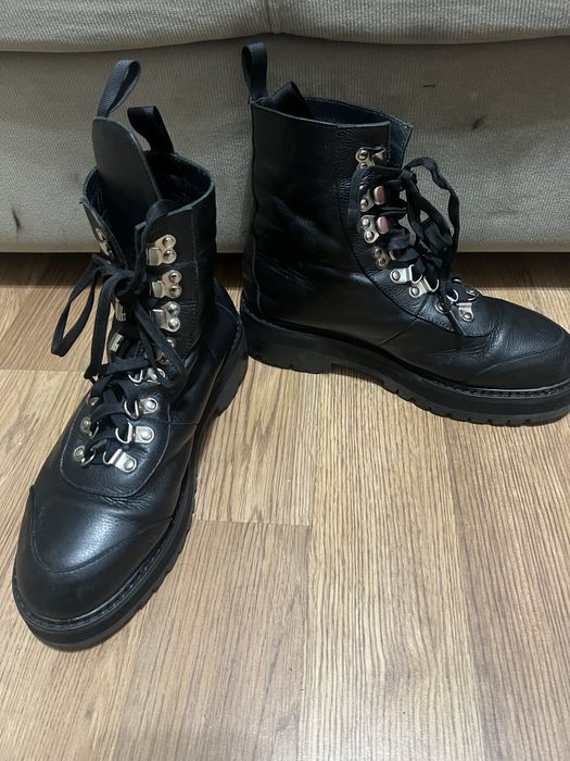 Ботинки зимние кожаные