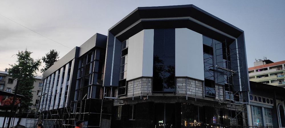 Аликабон ишлари фасад ишлари Алюкобонд Дизайнер йордами Мутахасисдан м