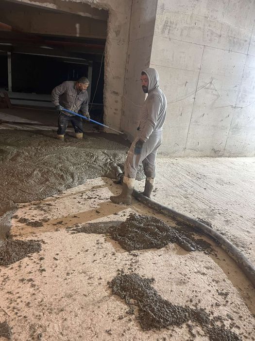 Услуга със стационарна бетон  помпа