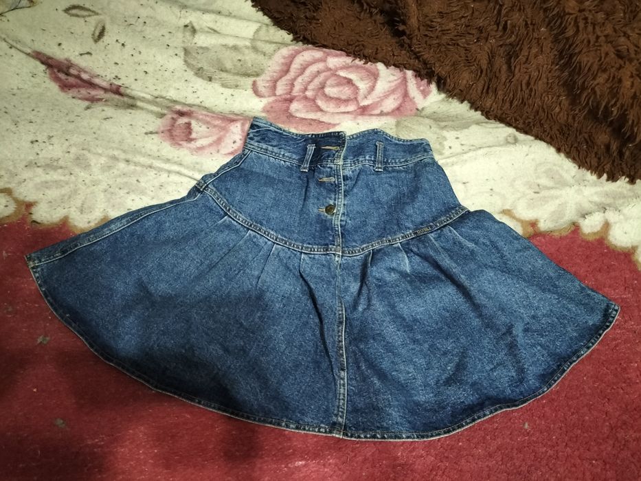 Джинсовые юбки разных моделей