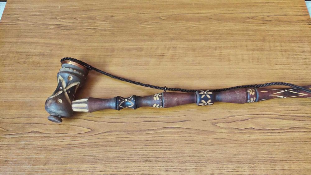 2 стари дървени лули ръчна изработка