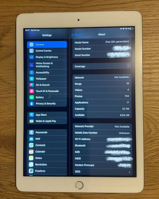 Ipad 5 generation 2017 A1823