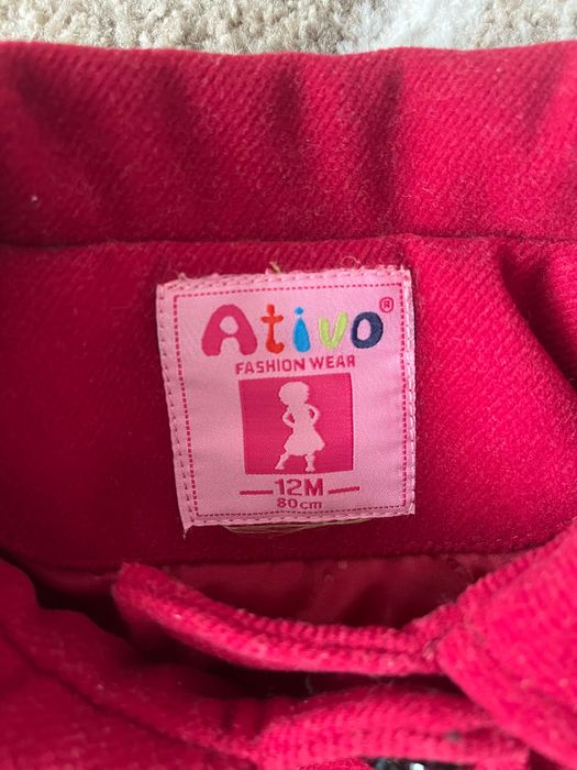 Детско пролетно есенно палто размер 80 - 1 годинка за момиче