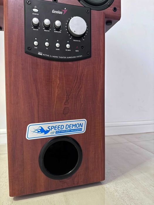 Sistem Audio 5.1 Genius SW HF 5.1 Lemn Subwoofer Activ Boxe PC TV